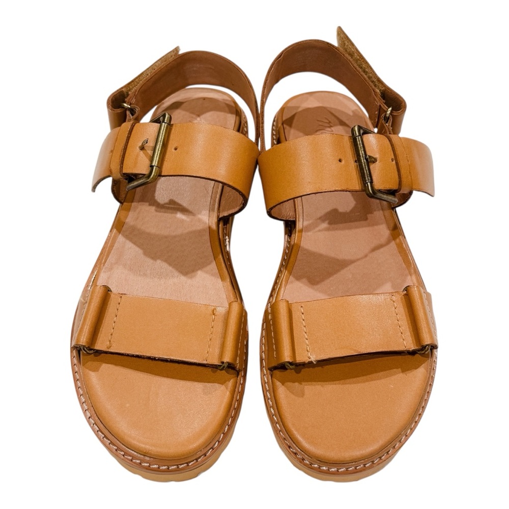 Madewell The Cady Lugsole Sandal Desert Camel Women’s Size 6.5 - Picture 2 of 11